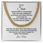 To My Son | Believe Cuban Link Chain