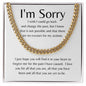 I'm Sorry | I Wish Cuban Link Chain
