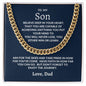To My Son | Never Lose Cuban Link Chain