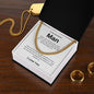 To My Wonderful Man | Love Cuban Link Chain