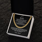 To My Son | Win Or Learn Cuban Link Chain