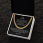 To My Son | Aim For The Skies Cuban Link Chain