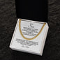 To My Son | Believe Cuban Link Chain