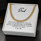 To My Dad | Awesome Cuban Link Chain