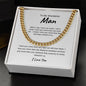 To My Wonderful Man | I Love You Cuban Link Chain