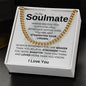 To My Soulmate | Straighten Your Crown Cuban Link Chain