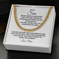 To My Son | Believe Cuban Link Chain
