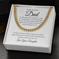 To My Awesome Dad | I Love You From Daughter Cuban Link Chain
