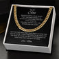 To My Son | Aim For The Skies Cuban Link Chain