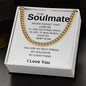 To My Soulmate | My Heart Cuban Link Chain