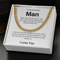 To My Wonderful Man | Love Cuban Link Chain