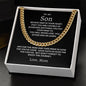 To My Son | Win Or Learn Cuban Link Chain