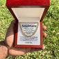 To My Soulmate | Straighten Your Crown Cuban Link Chain