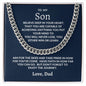To My Son | Never Lose Cuban Link Chain