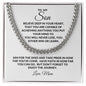 To My Son | Believe Cuban Link Chain