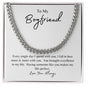 To My Boyfriend | Fall In Love Cuban Link Chain