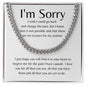 I'm Sorry | I Wish Cuban Link Chain