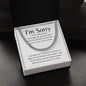 I'm Sorry | I Wish Cuban Link Chain