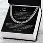 To My Son | Aim For The Skies Cuban Link Chain