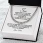 To My Son | Believe Cuban Link Chain