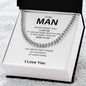 To My Man | Never Forget Cuban Link Chain