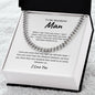 To My Wonderful Man | I Love You Cuban Link Chain
