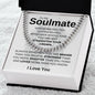 To My Soulmate | Straighten Your Crown Cuban Link Chain