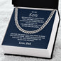 To My Son | Never Lose Cuban Link Chain