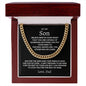 To My Son | Promise Cuban Link Chain
