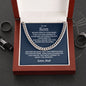 To My Son | Never Lose Cuban Link Chain