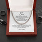 To My Son | Believe Cuban Link Chain