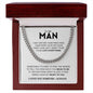 To My Man | Heart To You Cuban Link Chain