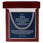 To My Son | Achieving Cuban Link Chain