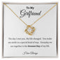 To My Girlfriend | Life Changed Love Knot Necklace