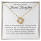 To My Beautiful Bonus Daughter | Amazing Love Knot Necklace