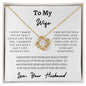 To My Wife | Can't Live Without You - Love Knot Necklace