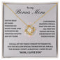 To My Bonus Mom | Grateful Love Knot Necklace