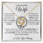 To My Beautiful Wife | Missing Piece Love Knot Necklace