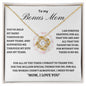 To My Bonus Mom | Special Love Knot Necklace