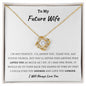 To My Future Wife | I'm Not Perfect Love Knot Necklace