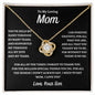 To My Loving Mom | Thank You Love Knot Necklace