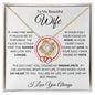 To My Beautiful Wife | My Heart Love Knot Necklace