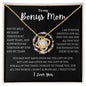 To My Bonus Mom | Thank You Love Knot Necklace