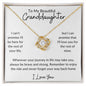 To My Beautiful Granddaughter | Promise Love Knot Necklace