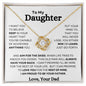 To My Daughter | In Your Heart Love Knot Necklace