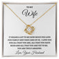 To My Wife | Truly Amazing Love Knot Necklace