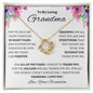 To My Loving Grandma | Forever Love Knot Necklace
