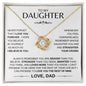 To My Daughter | Straighten Your Crown Love Knot Necklace