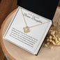 To My Beautiful Bonus Daughter | Amazing Love Knot Necklace
