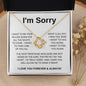 I'm Sorry | I Miss You Forever Love Knot Necklace